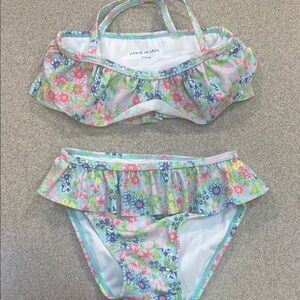 Janie and Jack Floral Bikini with Ruffles